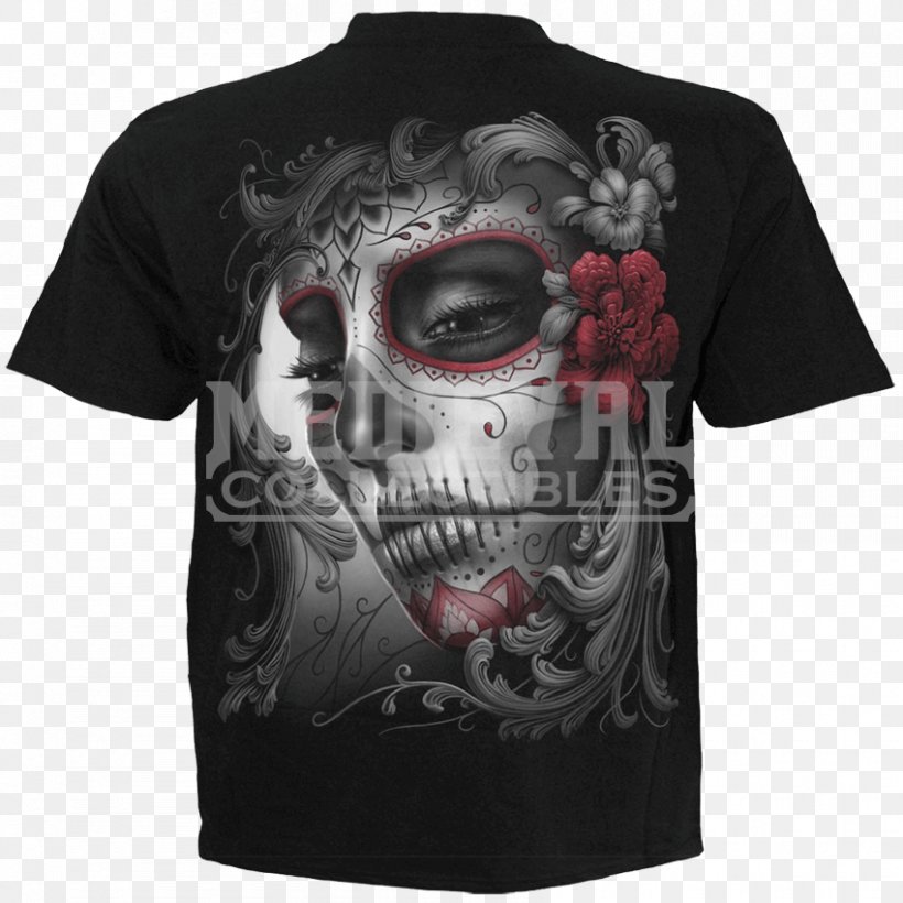 T-shirt Top Skull Clothing, PNG, 850x850px, Tshirt, Brand, Clothing, Halterneck, Longsleeved Tshirt Download Free