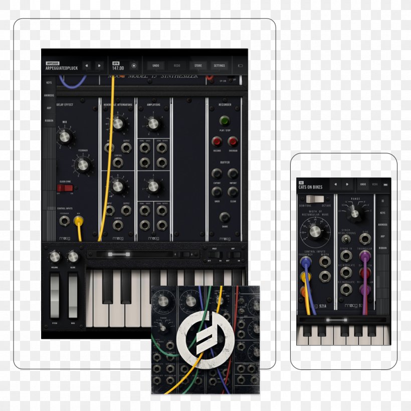 Electronic Musical Instruments Delay Moog Synthesizer Sound Arpeggiator, PNG, 1000x1000px, Watercolor, Cartoon, Flower, Frame, Heart Download Free