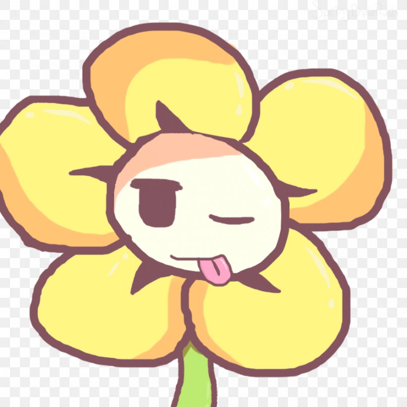 Flowey Undertale Art Drawing Clip Art, PNG, 894x894px, Watercolor, Cartoon, Flower, Frame, Heart Download Free