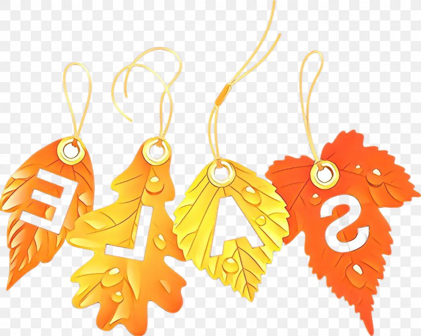 Orange, PNG, 2236x1787px, Orange, Earrings, Feather, Jewellery, Yellow Download Free