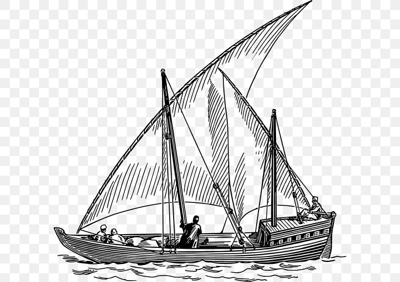 Sailboat Sailing Ship Clip Art, PNG, 600x578px, Sailboat, Baltimore Clipper, Barque, Barquentine, Black And White Download Free