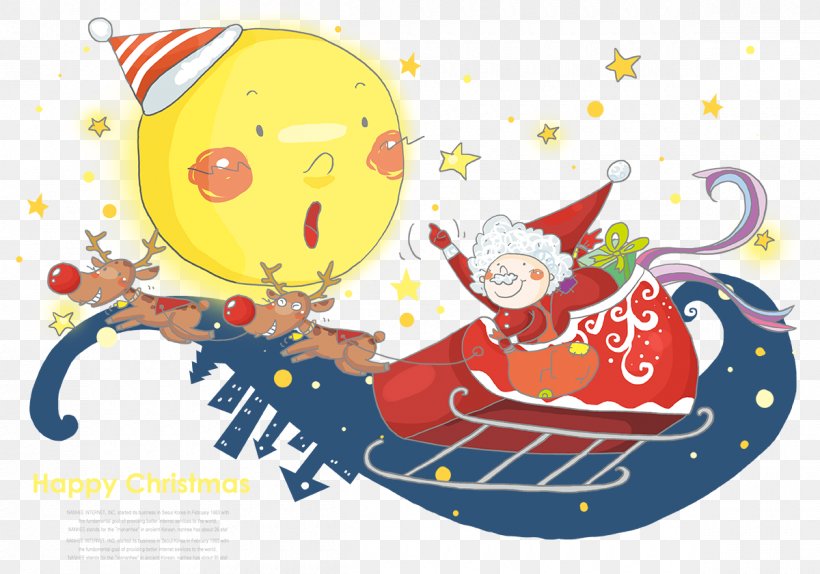 Santa Claus Christmas Reindeer Cartoon Illustration, PNG, 1200x840px, Santa Claus, Art, Cartoon, Child, Christmas Download Free