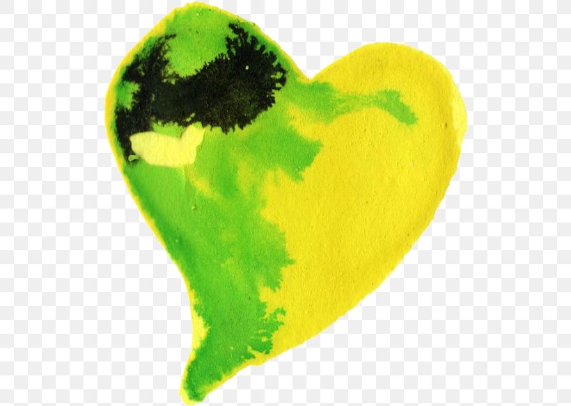Watercolor Painting Yellow Green, PNG, 523x584px, Watercolor, Cartoon, Flower, Frame, Heart Download Free