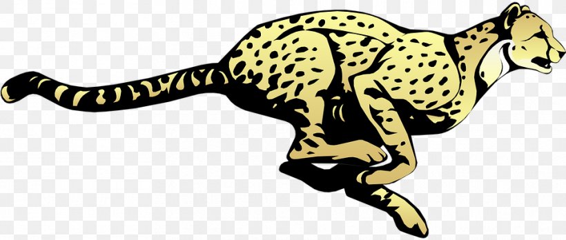 Cheetah Leopard Clip Art Drawing Illustration, PNG, 961x409px, Cheetah,  Animal Figure, Animated Cartoon, Animation, Big Cat