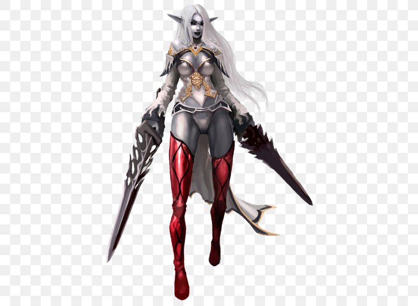Lineage II Dark Elves In Fiction Elf High Elves, PNG, 600x600px, Lineage Ii, Action Figure, Armour, Art, Cold Weapon Download Free