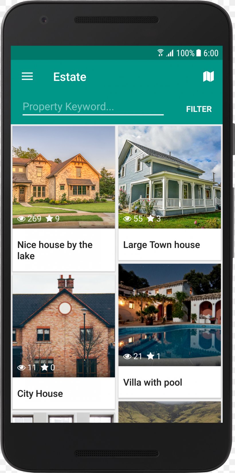 Web Template System Real Estate House Property, PNG, 1198x2409px, Template, Android, Brand, Display Advertising, Estate Download Free