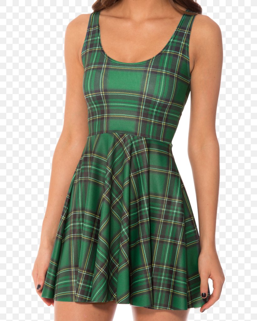 Dress Tartan Clothing Skirt Sleeve, PNG, 683x1024px, Dress, Clothing, Day Dress, Green, Leggings Download Free