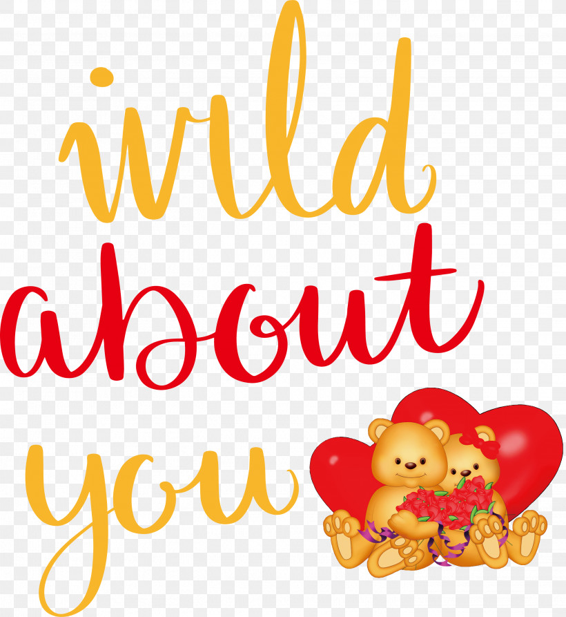 Wild About You Valentines Day Valentine, PNG, 2841x3094px, Valentines Day, Bears, Fruit, Happiness, Meter Download Free