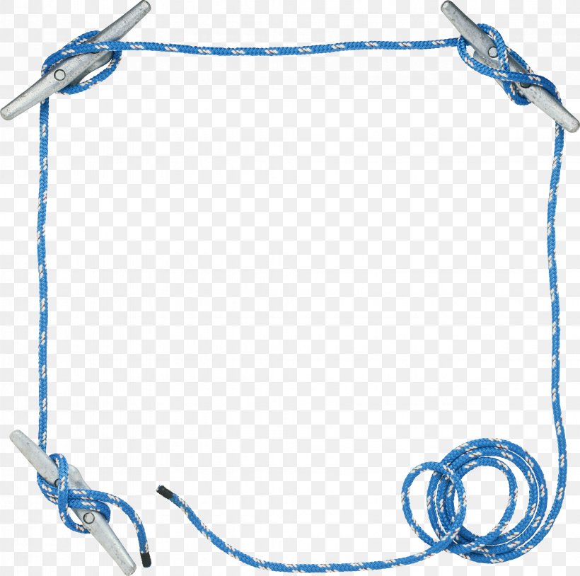 Picture Frames Blue Text Rope, PNG, 3906x3882px, Picture Frames, Blue, Body Jewelry, Color, Knot Download Free