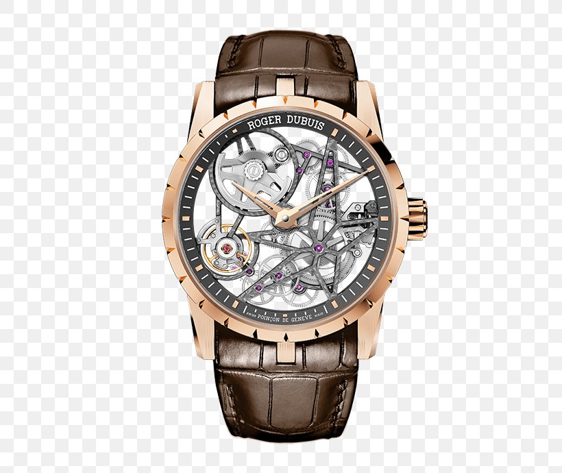 Roger Dubuis Skeleton Watch Automatic Watch Jewellery, PNG, 690x690px, Roger Dubuis, Automatic Watch, Brand, Brown, Bucherer Group Download Free