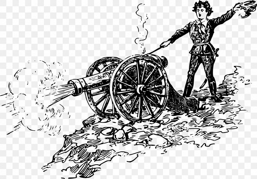 Artillery Cannon United States Clip Art, PNG, 2400x1677px, Artillery, Art, Automotive Design, Black And White, Cannon Download Free