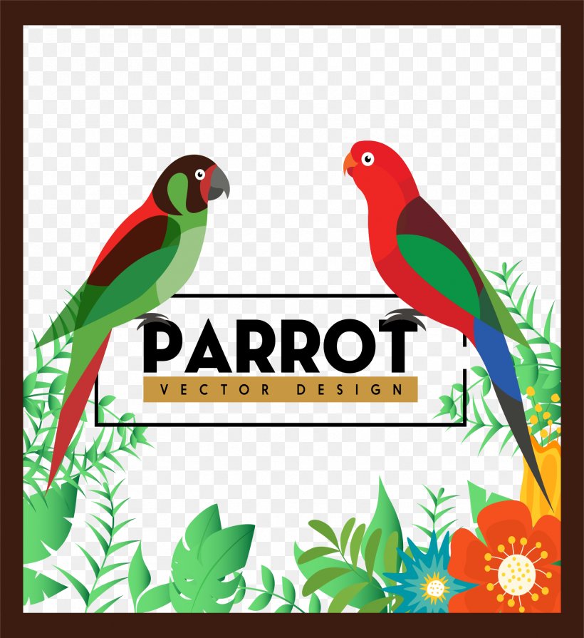 Parrot Bird Adobe Illustrator, PNG, 1766x1928px, Parrot, Advertising, Area, Beak, Bird Download Free