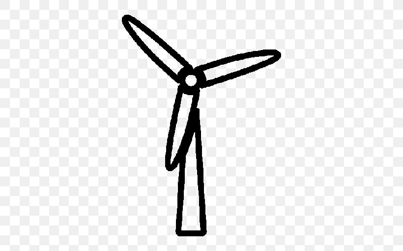 Wind Farm Wind Turbine Windmill, PNG, 512x512px, Wind Farm, Area, Black And White, Energy, Fashion Accessory Download Free