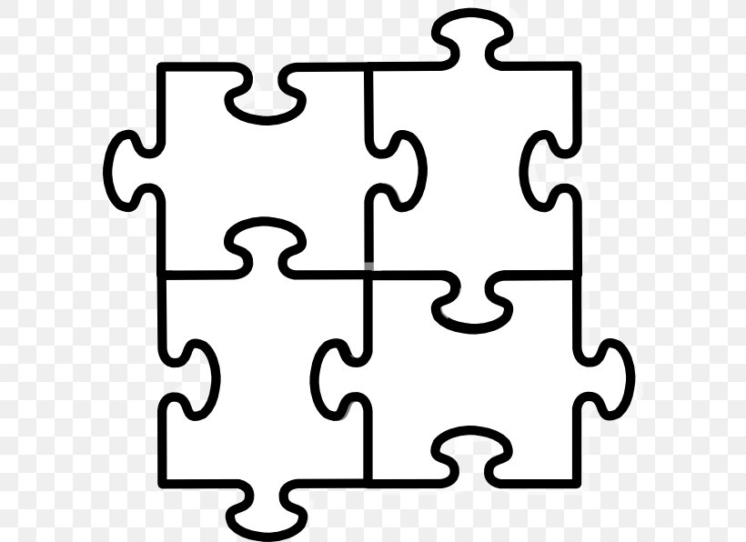 Jigsaw Puzzles Puzzle Video Game Clip Art, PNG, 594x596px, Jigsaw Puzzles, Area, Black And White, Coloring Book, Game Download Free