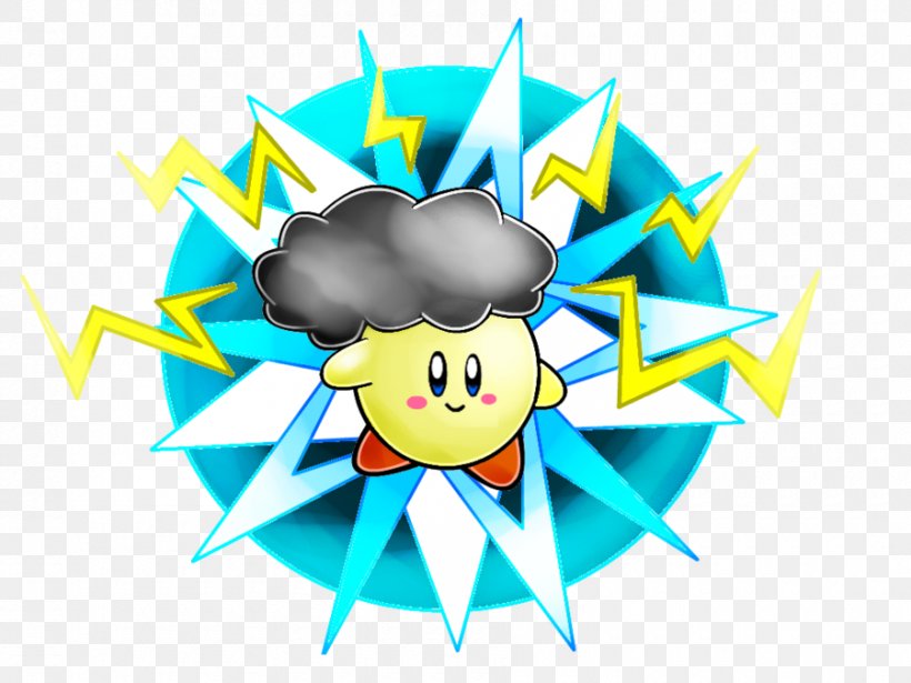 Kirby Plasma Thunder, PNG, 900x675px, Kirby, Cartoon, Character, Cloud, Fan Art Download Free