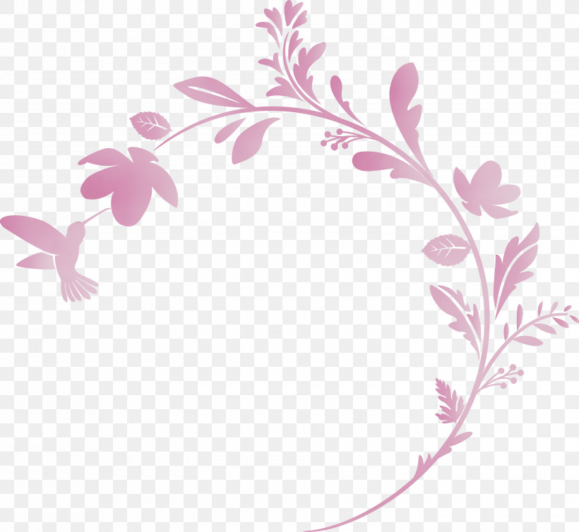 Pink Lilac Plant Flower Leaf, PNG, 3000x2759px, Flower Frame, Branch, Decoration Frame, Floral Frame, Flower Download Free