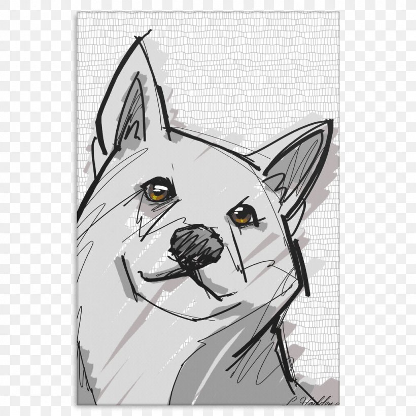 Dog Whiskers Character White Tail, PNG, 1024x1024px, Dog, Black And White, Carnivoran, Cat, Character Download Free