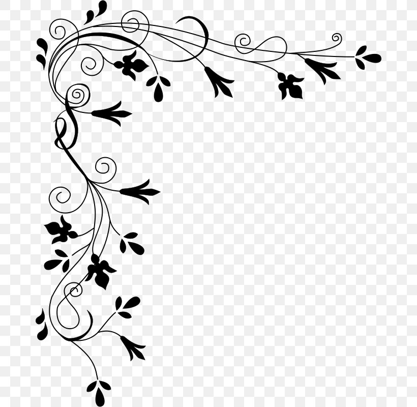 Japanese Border Designs White Flower Clip Art, PNG, 680x800px, Japanese Border Designs, Area, Art, Black, Black And White Download Free