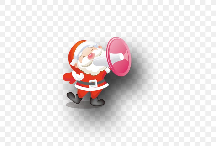 Santa Claus Christmas Loudspeaker, PNG, 622x554px, Santa Claus, Christmas, Fictional Character, Flat Design, Loudspeaker Download Free