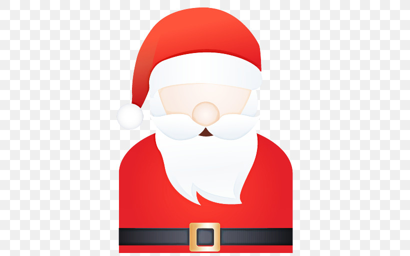 Santa Claus, PNG, 512x512px, Santa Claus, Audio Equipment, Cartoon, Facial Hair, Red Download Free