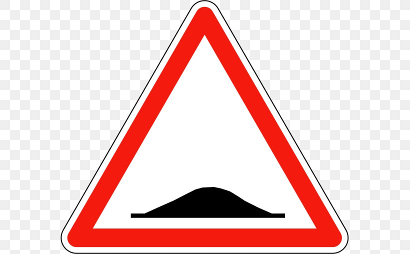 Traffic Sign Speed Bump Road Signs In France Warning Sign, PNG, 577x508px, Traffic Sign, Area, Lane, Oneway Traffic, Road Download Free