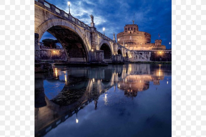 Castel Sant'Angelo Tiber Tourist Attraction Rule Of Thirds Photography, PNG, 1200x800px, Tiber, Canal, City, Exposure, Italy Download Free