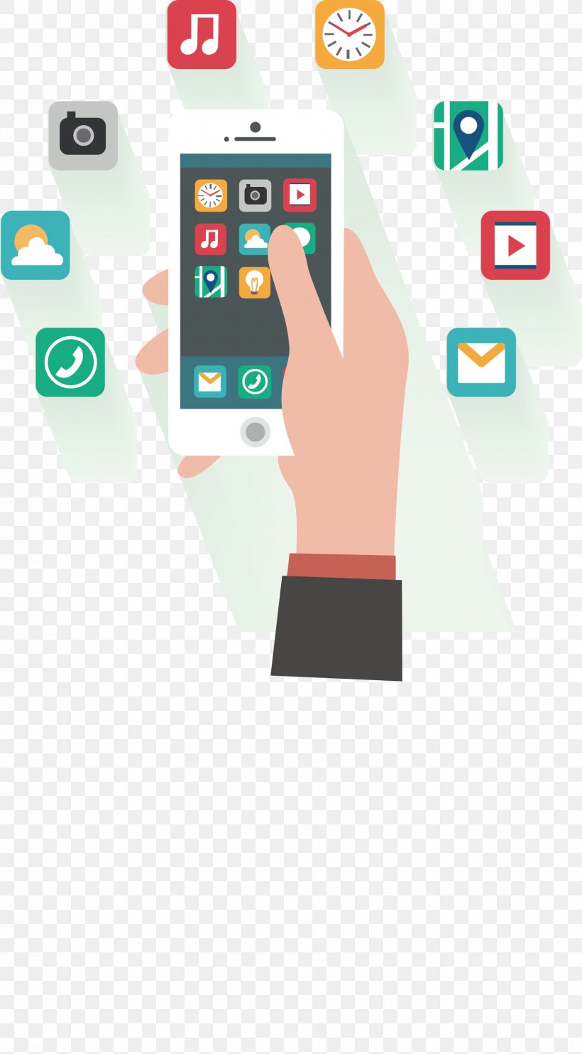 Mobile App Development Smartphone Flat Design, PNG, 1671x3023px, Mobile App, Android, Brand, Communication, Communication Device Download Free