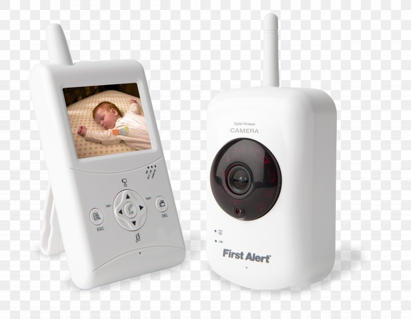 First Alert DWB-740 Indoor 2.5-Inch LCD Monitor 2.4-Gigahertz Closed-circuit Television Wireless Security Camera Surveillance Baby Monitors, PNG, 5000x3888px, Closedcircuit Television, Baby Monitors, Camera, Computer Monitors, Electronics Download Free