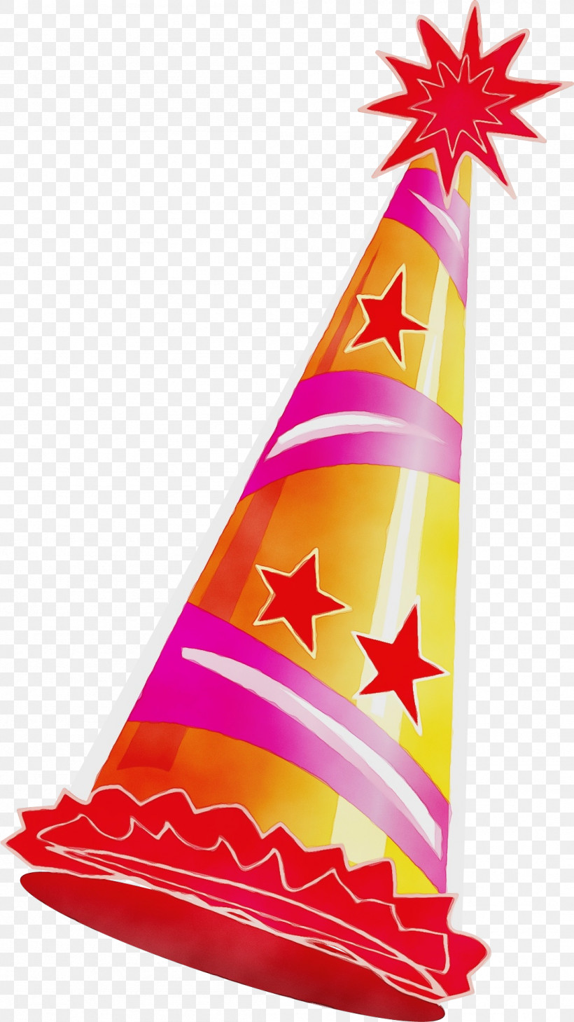 Party Hat, PNG, 1101x1959px, Watercolor, Cone, Geometry, Hat, Magenta Telekom Download Free