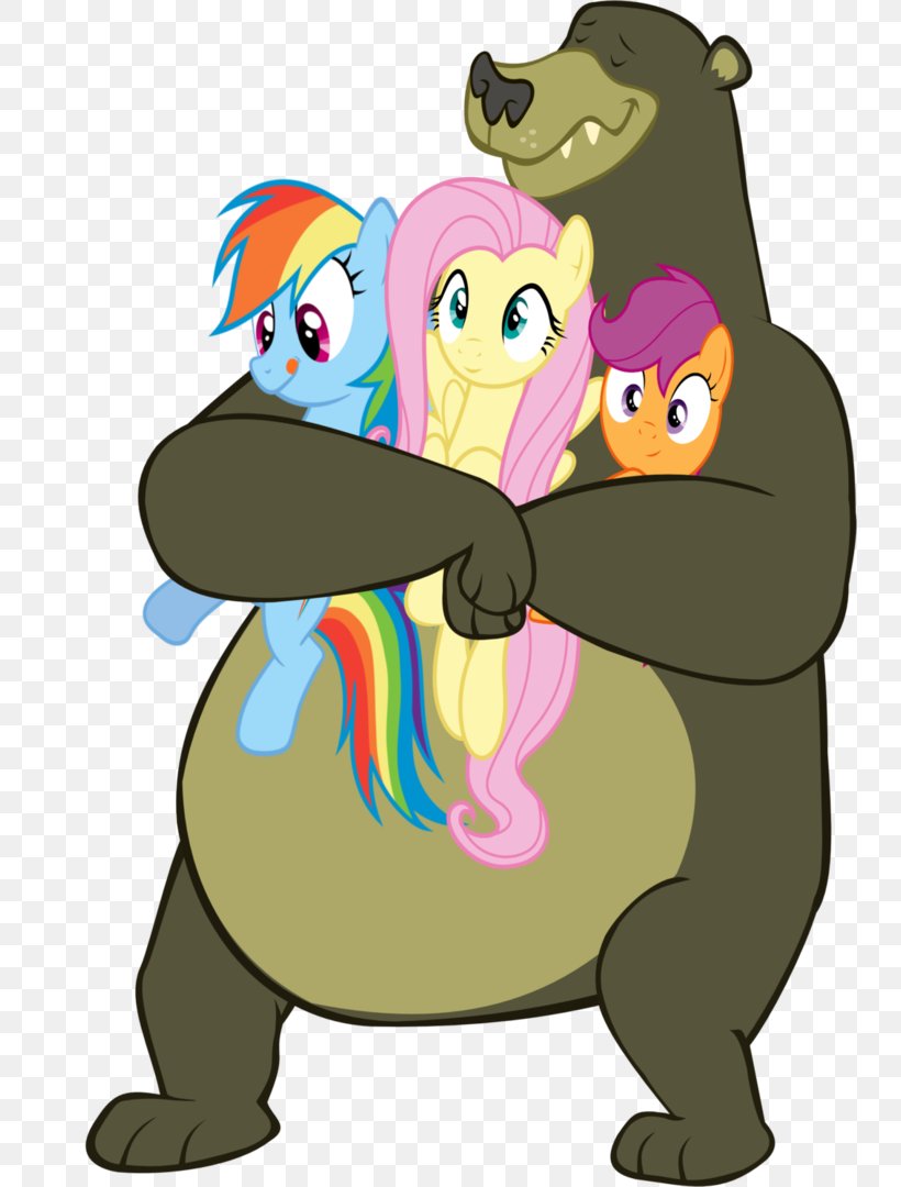 Pony Bear Rainbow Dash Fluttershy Scootaloo, PNG, 740x1080px, Watercolor, Cartoon, Flower, Frame, Heart Download Free