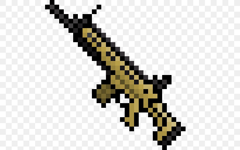 Minecraft Weapon Pixel Art AK-47 Gun, PNG, 512x512px, Watercolor