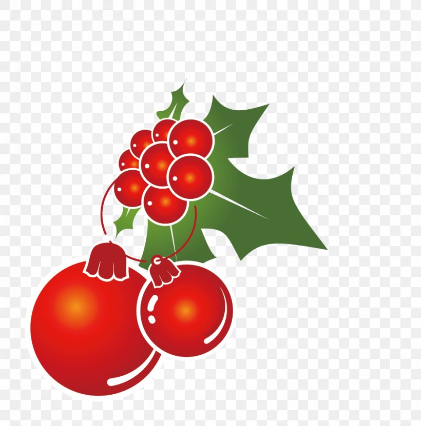 Christmas Ornament Clip Art, PNG, 938x951px, Christmas, Art, Banner, Cartoon, Cherry Download Free