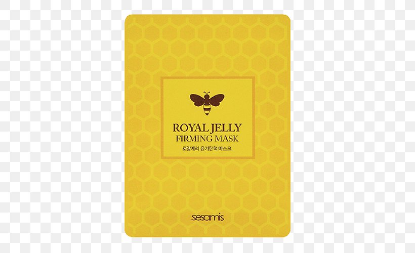 Bee Royal Jelly Rectangle Pattern, PNG, 500x500px, Bee, Brand, Gel, Mask, Material Download Free