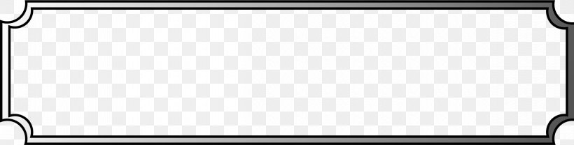 Black And White Monochrome Rectangle, PNG, 2400x611px, Black And White, Area, Black, Monochrome, Picture Frame Download Free