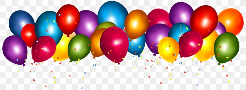 Balloon Birthday Confetti Clip Art, PNG, 6250x2287px, Balloon, Birthday, Confetti, Easter Egg, Gas Balloon Download Free