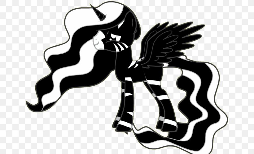 My Little Pony Winged Unicorn Horse, PNG, 662x496px, Pony, Art, Black, Black And White, Carnivoran Download Free