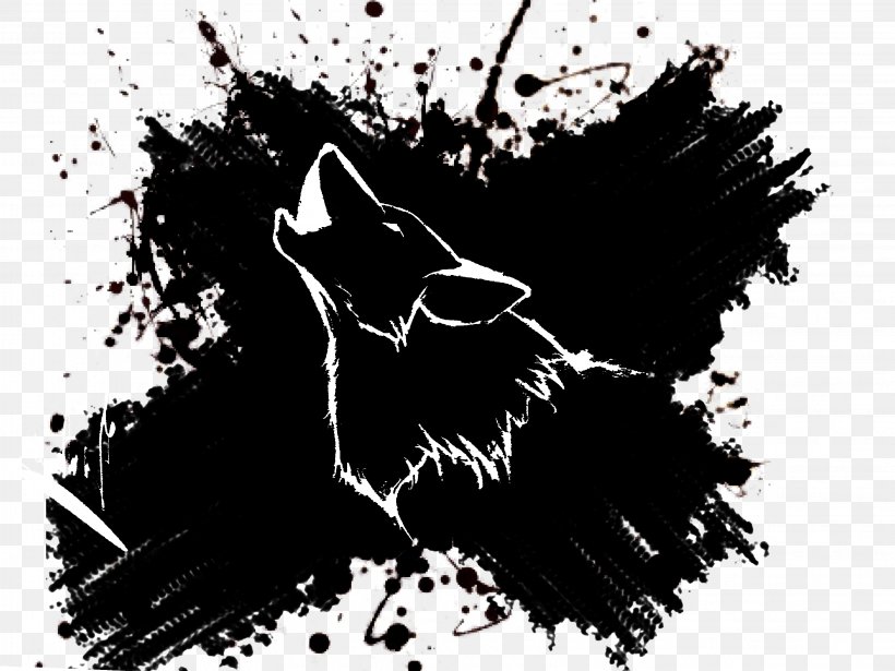 Tribal Wars 2 Gray Wolf Drawing Tribe, PNG, 3264x2448px, Tribal Wars, Art, Black, Black And White, Carnivoran Download Free