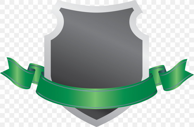 Emblem Ribbon, PNG, 3000x1972px, Emblem Ribbon, Green, Shield Download Free