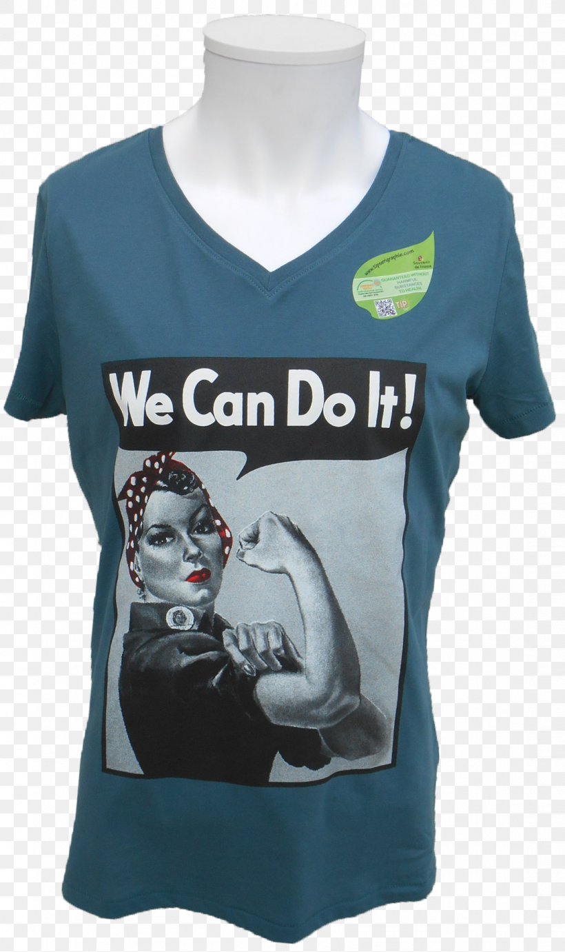 We Can Do It! Rosie The Riveter Second World War Woman, PNG, 1098x1850px, We Can Do It, Brand, Clothing, Empowerment, Get Up Stand Up Download Free