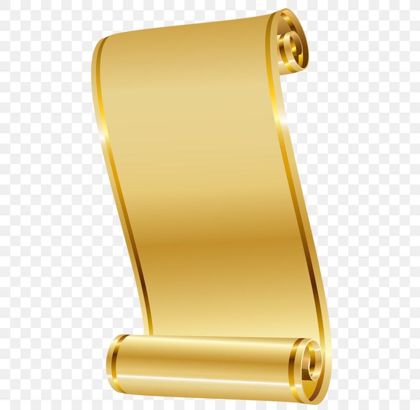 Paper Scroll Clip Art, PNG, 509x800px, Paper, Brass, Gold, Material, Metal Download Free