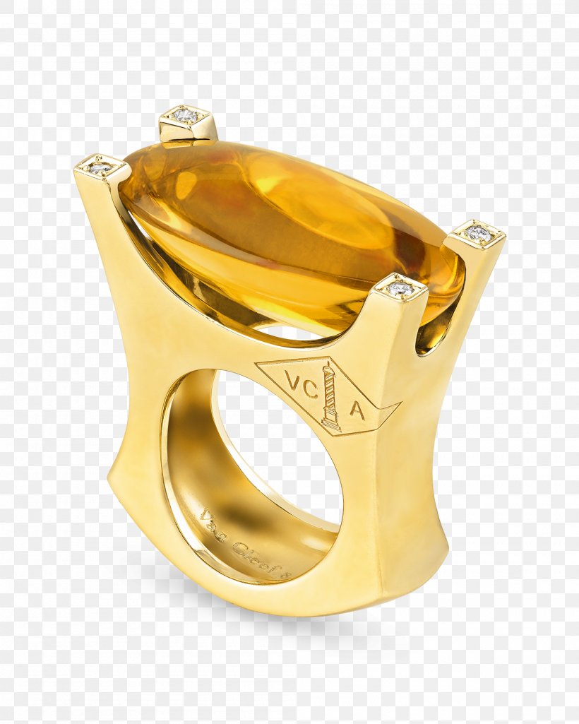 Ring Gold Citrine Van Cleef & Arpels Diamond, PNG, 2000x2500px, Ring, Amber, Carat, Citrine, Colored Gold Download Free