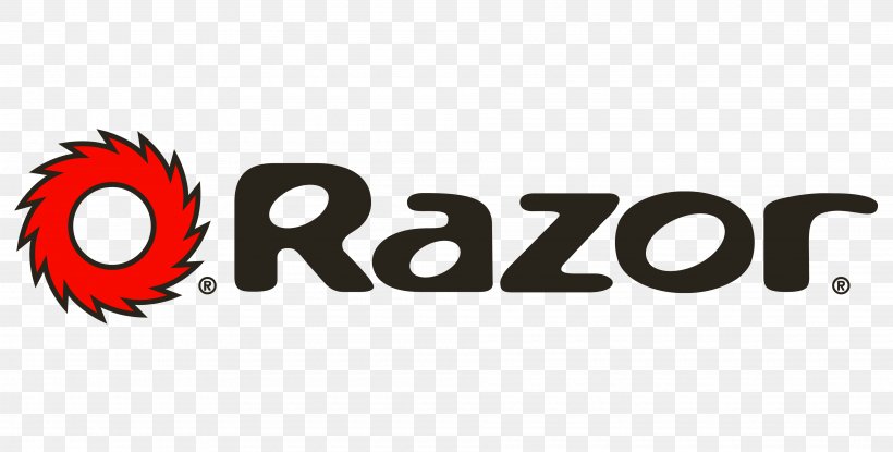 Logo Razor USA LLC Brand Kick Scooter, PNG, 3800x1924px, Logo, Brand, Kick Scooter, Motorcycle, Razor Download Free