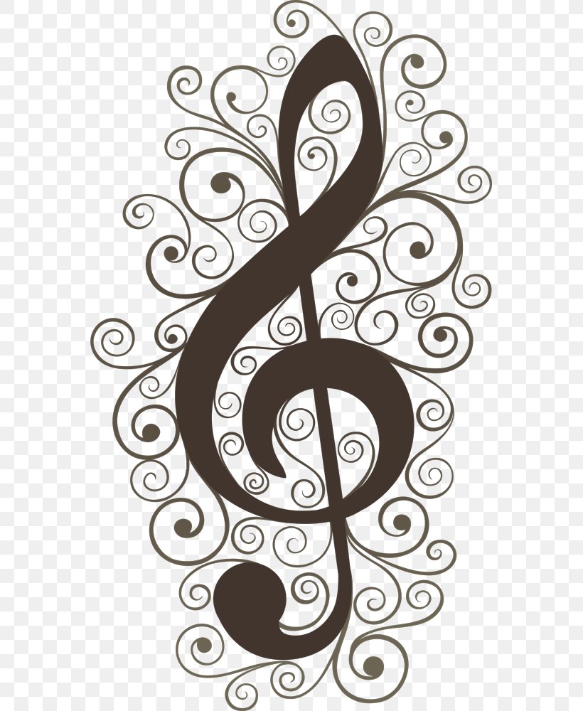 Musical Note Musical Notation Clef Vector Graphics Clip Art, PNG, 565x1000px, Watercolor, Cartoon, Flower, Frame, Heart Download Free