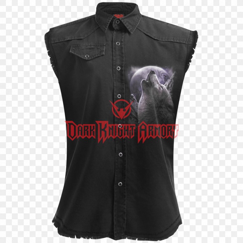 T-shirt Clothing Punk Rock Sleeveless Shirt, PNG, 850x850px, Tshirt, Black, Blouse, Button, Clothing Download Free