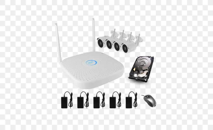 Network Video Recorder IP Camera Wireless Security Camera Wi-Fi, PNG, 500x500px, Network Video Recorder, Adapter, Camera, Closedcircuit Television, Digital Video Recorders Download Free