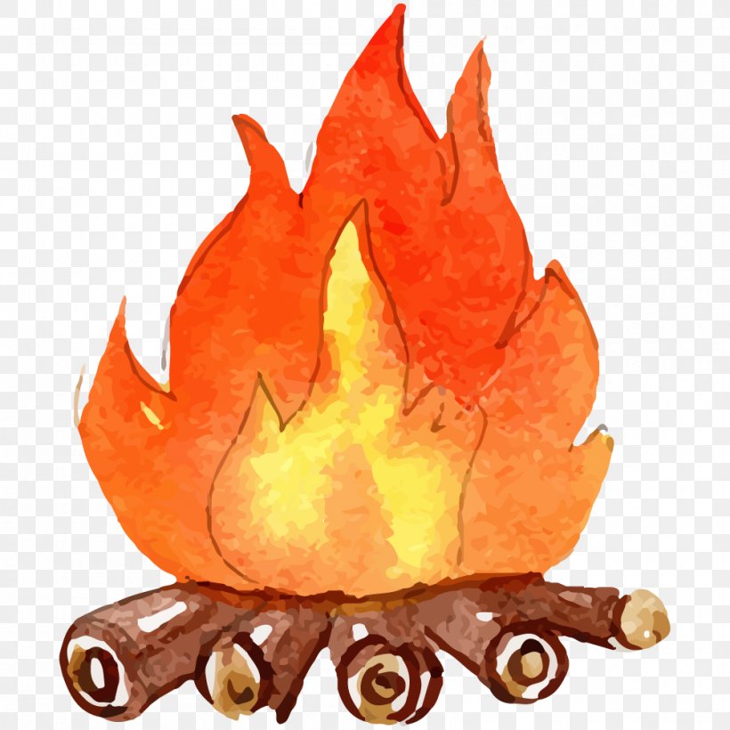 Accuarella Cartoon, PNG, 1000x1000px, Fire, Bonfire, Cartoon, Carving, Designer Download Free