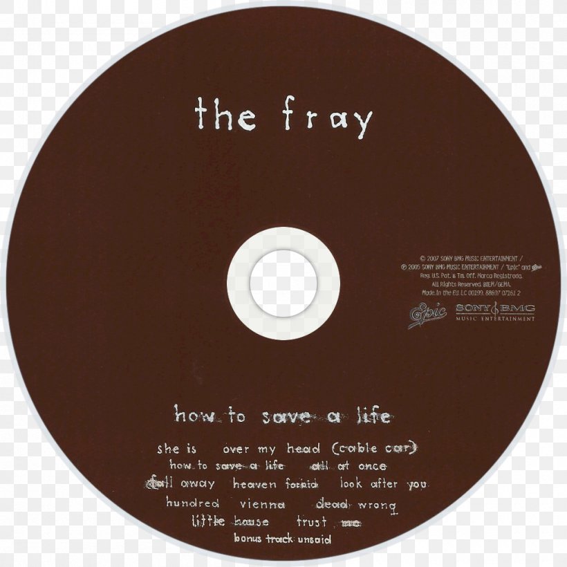 Compact Disc How To Save A Life The Fray Helios Album, PNG, 1000x1000px, Watercolor, Cartoon, Flower, Frame, Heart Download Free