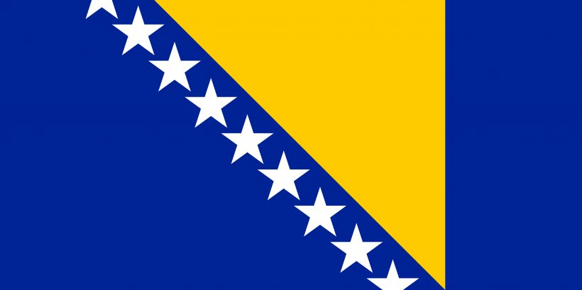 Flag Of Bosnia And Herzegovina Flag Of Bosnia And Herzegovina Republic Of Bosnia And Herzegovina, PNG, 5555x2777px, Bosnia And Herzegovina, Bandera Miniatura, Blue, Brand, Bumper Sticker Download Free