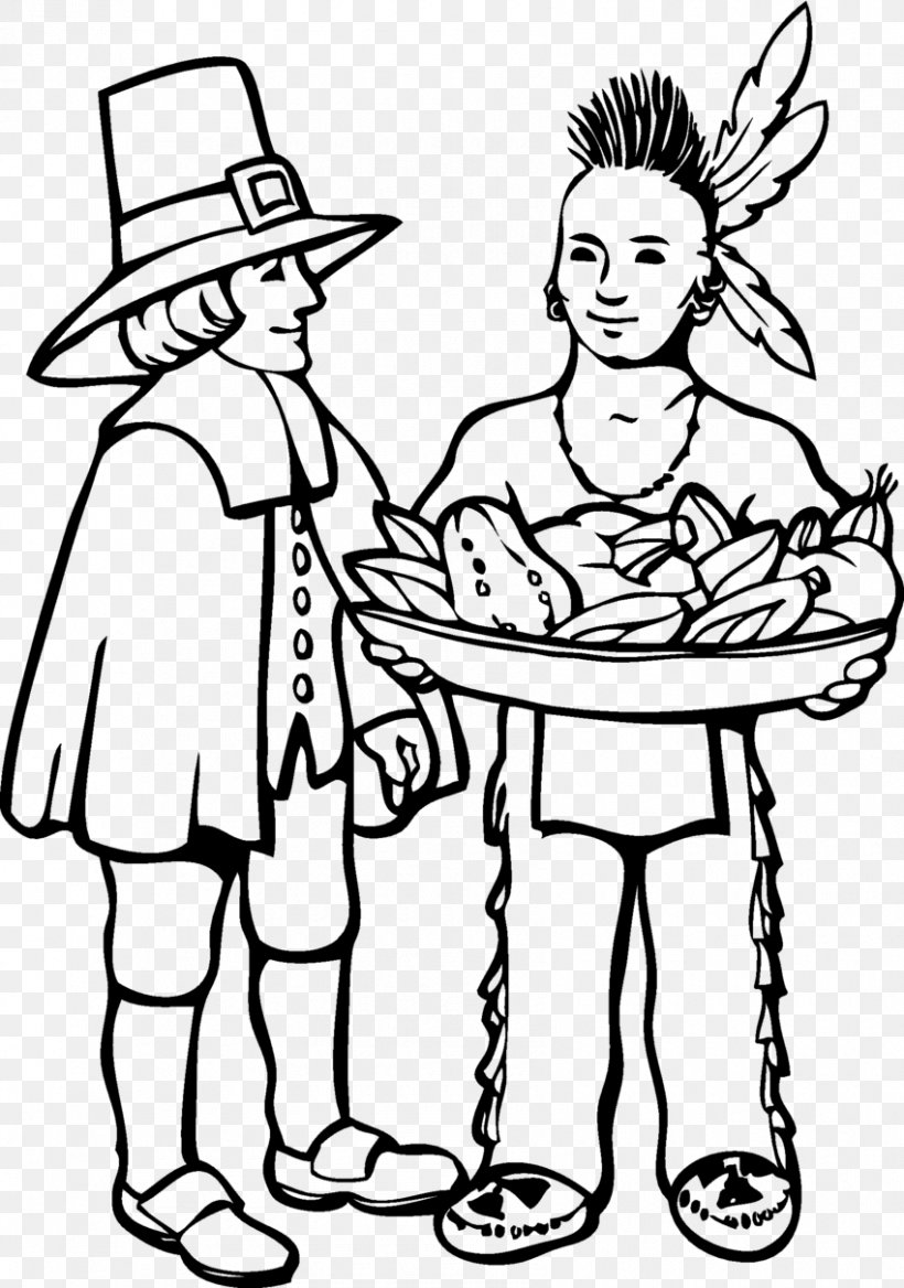 Squanto Pilgrims Thanksgiving Coloring Book Public Holiday, PNG, 850x1211px, Squanto, Arm, Art, Black And White, Child Download Free