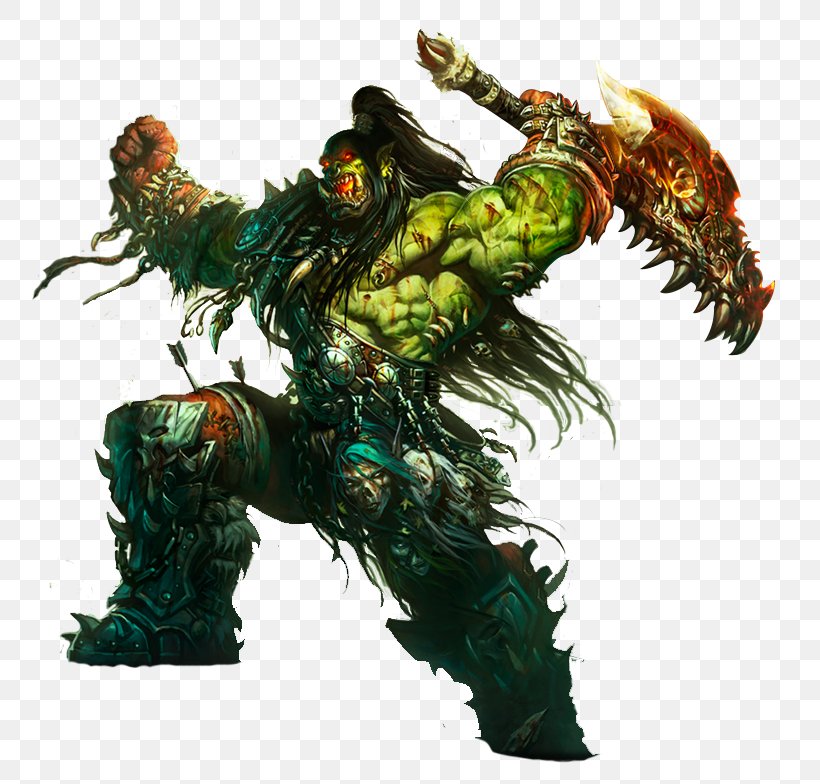World Of Warcraft Warcraft III: The Frozen Throne Grom Hellscream Warcraft II: Tides Of Darkness Orc, PNG, 772x784px, World Of Warcraft, Action Figure, Blizzard Entertainment, Fictional Character, Game Download Free